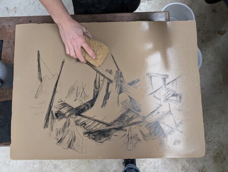 Litographie, RAFT N°2, 50x70, 2025